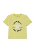 Converse T-shirt dziecięcy z bawełną zielony 8CD483