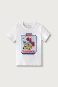 Puma T-shirt dziecięcy bawełniany PUMA X TRANSFORMERS Graphic Tee biały 637627