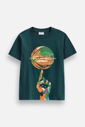 Coccodrillo t-shirt παιδικό βαμβακερό τιρκουάζ SUPER FUN BOY JUNIOR