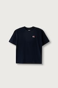 Tommy Hilfiger T-shirt basic dziecięcy bawełniany granatowy KS0KS00756