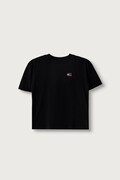 Tommy Hilfiger T-shirt basic dziecięcy bawełniany czarny KS0KS00756