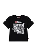 Lego T-shirt dziecięcy bawełniany LWTANO 631 czarny 60.1101.1973