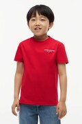 Tommy Hilfiger T-shirt basic dziecięcy bawełniany czerwony KB0KB10646
