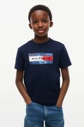 Tommy Hilfiger T-shirt dziecięcy bawełniany granatowy KB0KB10769