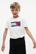 Tommy Hilfiger T-shirt dziecięcy bawełniany biały KB0KB10769