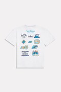 New Balance oversize majica kratkih rukava za djecu od pamuka bijela YT62P87U
