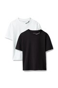 Calvin Klein Jeans T-shirt dziecięcy bawełniany 2-pack czarny LVCKTJI18B