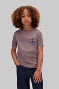 Calvin Klein Jeans T-shirt dziecięcy bawełniany zielony LVCKTJA16U