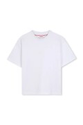 HUGO T-shirt dziecięcy bawełniany biały G01240
