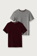 Tommy Hilfiger T-shirt basic dziecięcy bawełniany 2-pack bordowy UB0UB00310