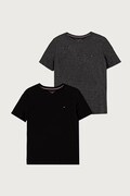 Tommy Hilfiger basic tričko detské bavlnené 2-pak čierne UB0UB00310