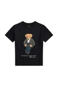 Polo Ralph Lauren T-shirt dziecięcy bawełniany czarny 322B29156001