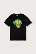 Diesel tričko dětské bavlněné TMONKEY OVER T-SHIRT černé J02996
