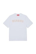 Diesel T-shirt dziecięcy bawełniany TJEANS OVER T-SHIRT biały J02992
