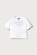 EA7 Emporio Armani T-shirt dziecięcy bawełniany biały 7G000233 AF12503