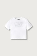 EA7 Emporio Armani T-shirt dziecięcy bawełniany biały 7G000233 AF12503