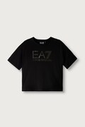 EA7 Emporio Armani T-shirt dziecięcy bawełniany czarny 7G000233 AF12503