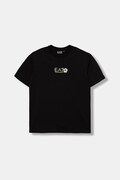 EA7 Emporio Armani T-shirt dziecięcy bawełniany czarny 7B000391 AF12957
