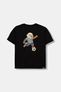 EA7 Emporio Armani T-shirt dziecięcy bawełniany czarny 7B000391 AF12957