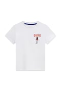 Guess T-shirt dziecięcy bawełniany biały N6YI23 K3879