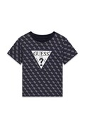 Guess T-shirt dziecięcy bawełniany czarny N6YI21 K3876
