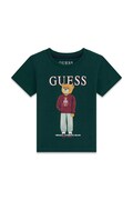Guess T-shirt dziecięcy bawełniany zielony N6YI05 K3792