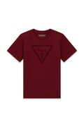 Guess T-shirt dziecięcy bawełniany bordowy L6YI22 K3755
