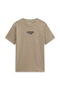 Guess T-shirt dziecięcy bawełniany beżowy L6YI17 K3744