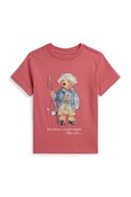 Polo Ralph Lauren t-shirt παιδικό βαμβακερό ροζ 322B18890002