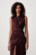 Rick Owens Lilies Magnetic top z wiskozy damski bordowy LI02F2107.RV