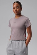 Jordan T-shirt damski bawełniany fioletowy IM7138.524