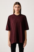 Nike Sportswear T-shirt oversize damski bawełniany brązowy IO7464.658