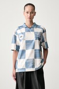 Stine Goya polo damskie Stine Goya x UMBRO niebieskie SG-EX26-T300-2584