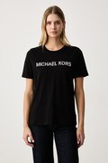 MICHAEL Michael Kors T-shirt damski bawełniany czarny MF6528F97J
