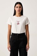Guess Jeans T-shirt damski bawełniany z elastanem szary W6BI15 K5599