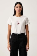 Guess Jeans T-shirt damski bawełniany z elastanem szary W6BI15 K5599