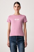 Guess Jeans tricou pentru femei cu bumbac violet W6BI03 K5295