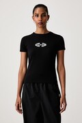 Guess Jeans tricou pentru femei cu bumbac negru W6BI03 K5295