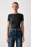 Eleh T-shirt damski z wiskozą szary EFW260041