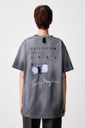 MUGLER T-shirt bawełniany damski szary 26F3TS01286032