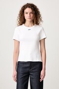 Off-White Off Stamp Rib majica od pamuka s elastanom za žene bijela 2FA00679T