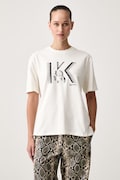 Karl Lagerfeld Jeans tricou de damă din bumbac bej B4W17003