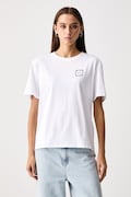 Karl Lagerfeld Jeans t-shirt γυναικείο βαμβακερό λευκό B4W17002