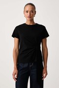 Karl Lagerfeld T-shirt damski bawełniany czarny B4W17038