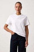 Karl Lagerfeld T-shirt damski bawełniany biały B4W17045