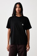 Carhartt WIP Pocket Small Heart T-Shirt bawełniany damski czarny I037166