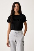 DKNY T-shirt damski z bawełną czarny DP6T1849