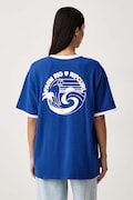 Rip Curl T-shirt damski bawełniany FARM RIO niebieski 0PVWTE