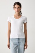 Max&Co. T-shirt damski z bawełną STRANO biały 2626946041200