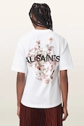 AllSaints T-shirt oversize damski bawełniany VALEN ETTA TEE biały W053JF